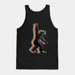 Retro Rock Bigfoot vintage Fun and Nostalgic Sasquatch Tank Top